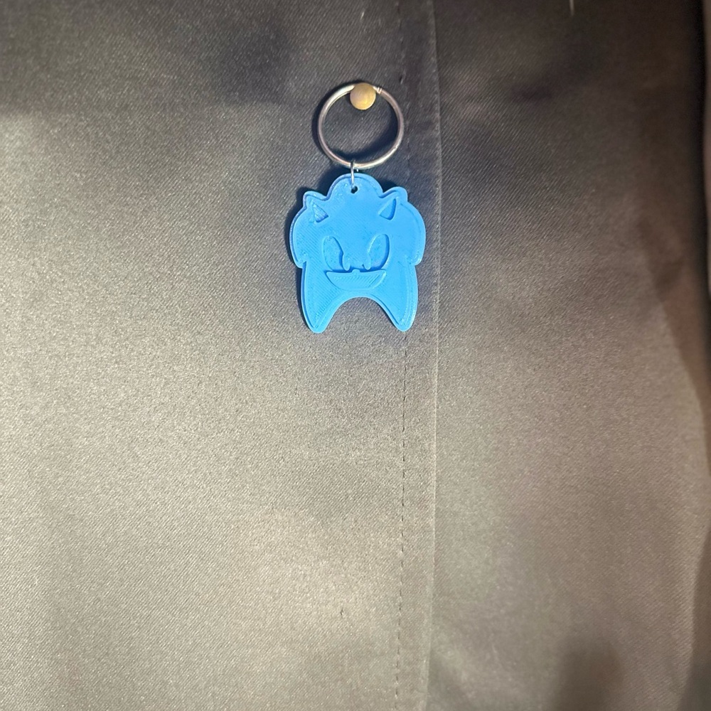 Blue sonic Keychain